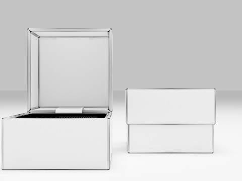 Wedding Square Ring Box 3D Model