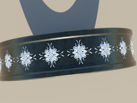 Wedding Ring Titanium 3D Modell