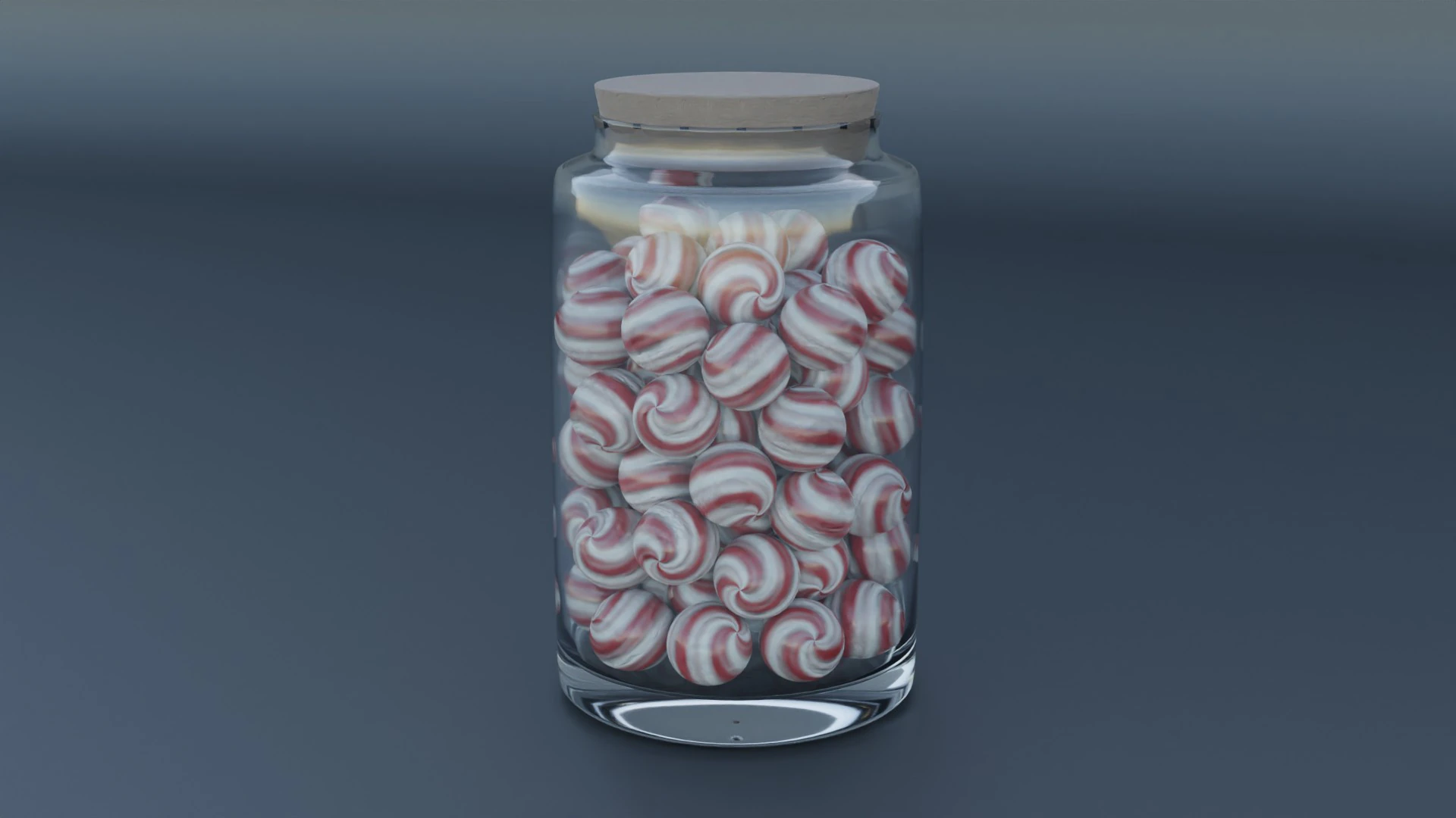 Jar Of Candy 3D Model .c4d .max .obj .3ds .fbx .stl .blend 