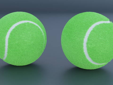 Tennis Ball 3D Model