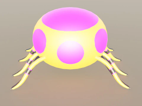 만화 거미 3D 모델