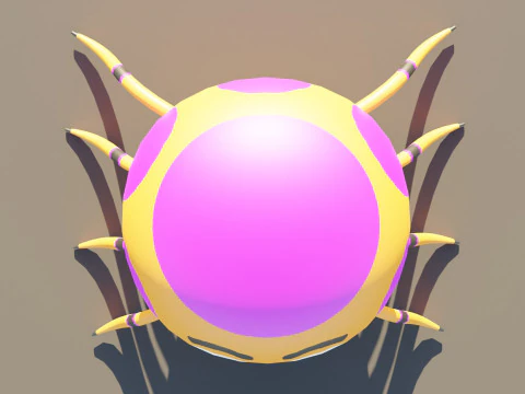 만화 거미 3D 모델