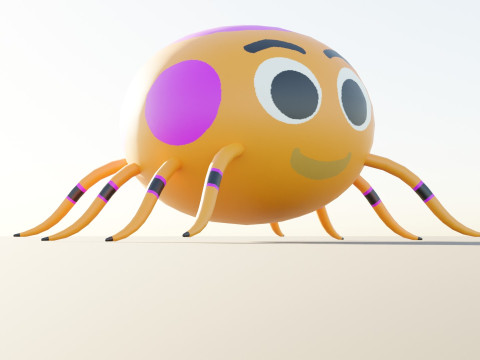 Cartoon Spider Modelo 3D