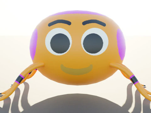 만화 거미 3D 모델