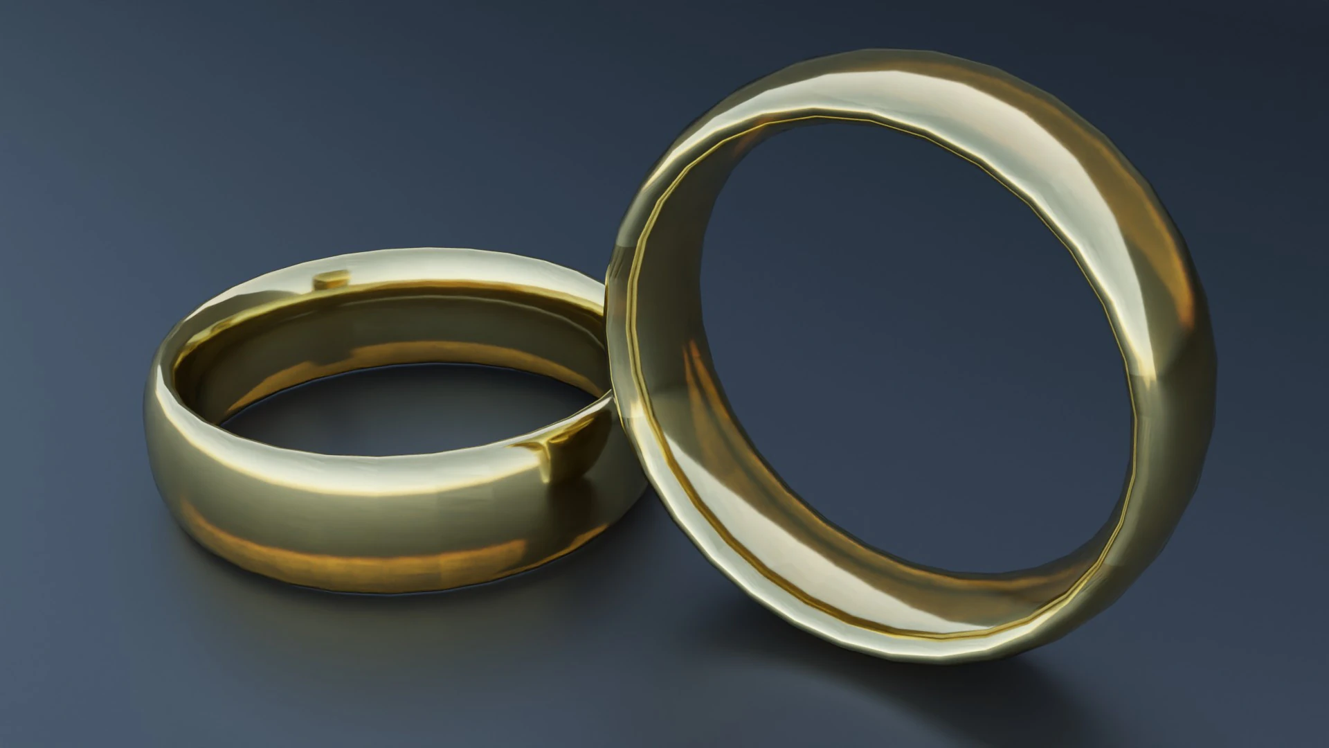 Golden Ring 3D Model .c4d .max .obj .3ds .fbx .stl .blend 