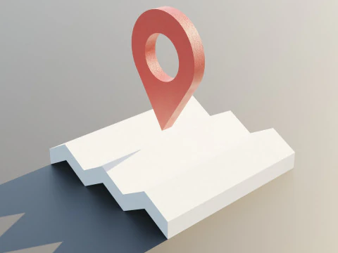 マップマーカー 3Dモデル