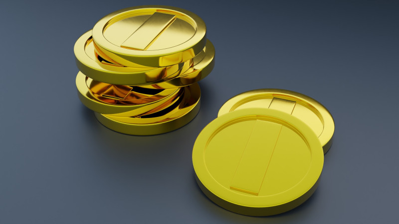 Pile of Gold Coins Modelo 3D .c4d .max .obj .3ds .fbx .stl .blend