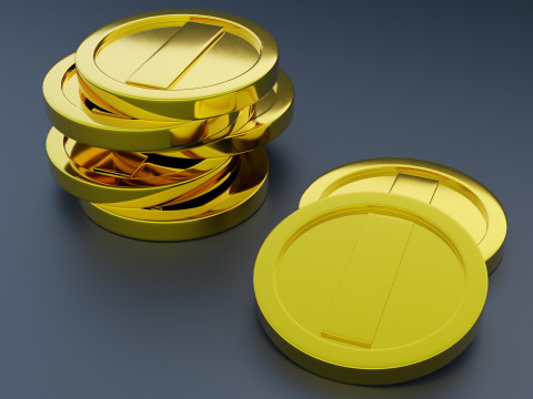 Pile of Gold Coins Modelo 3D