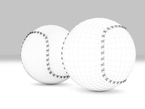 Baseball 3D Model