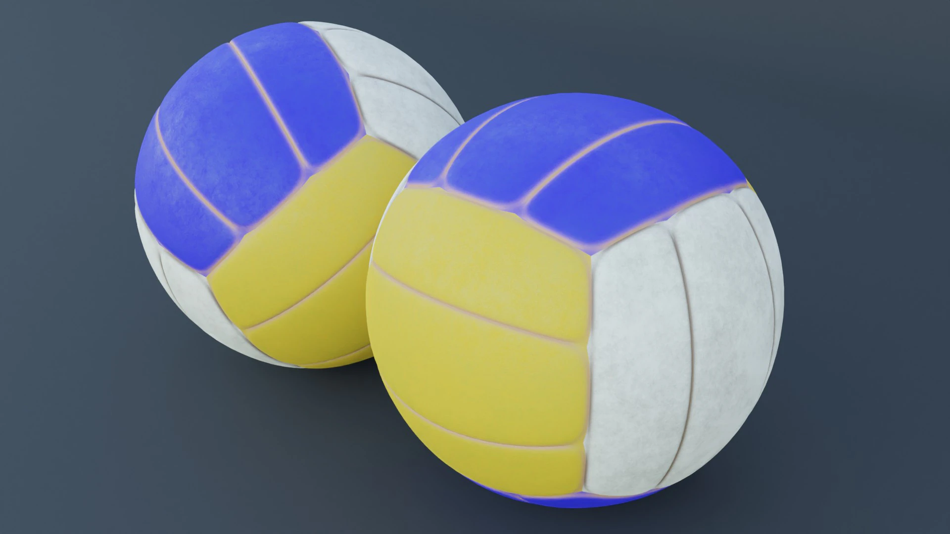 Volleyball 3D Model .c4d .max .obj .3ds .fbx .stl .blend
