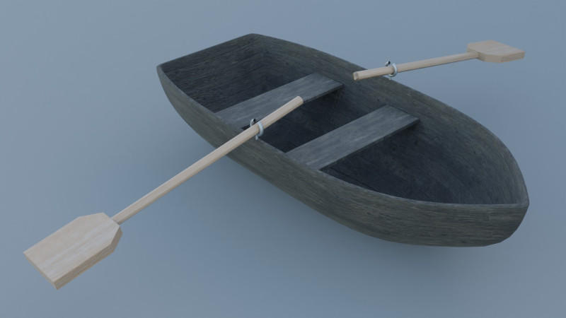River Boat Modèle 3D .c4d .max .obj .3ds .fbx .stl .blend