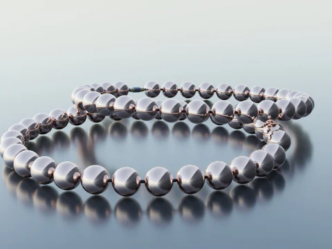 진주 팔찌 3D 모델