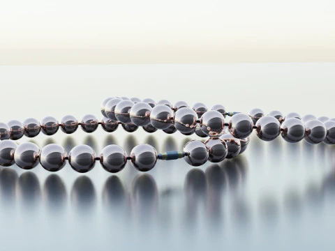 진주 팔찌 3D 모델