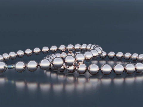 진주 팔찌 3D 모델