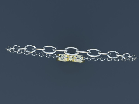 Gold Heart Pendant 3D-Modell
