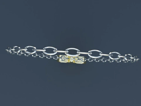 Gold Heart Pendant 3D Model