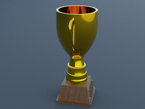 Gold Trophy 3D 模型
