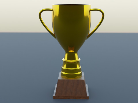Gold Trophy 3D 模型
