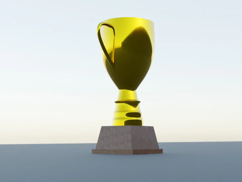 골드 트로피 3D 모델
