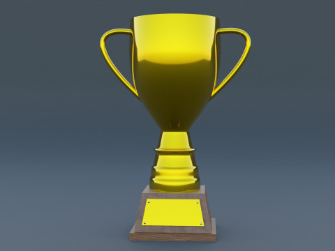 Gold Trophy 3D 模型