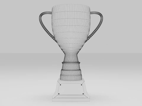 골드 트로피 3D 모델