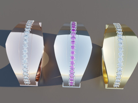 Diamond Gold Ring Modelo 3D