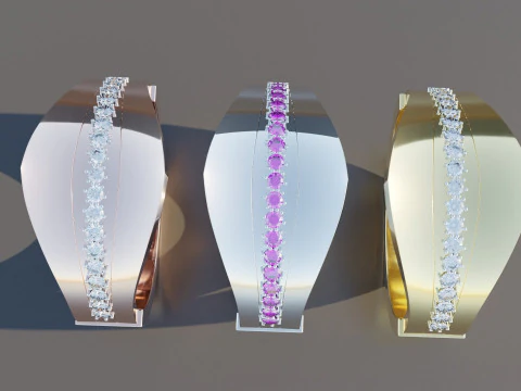 Diamond Gold Ring 3D Model