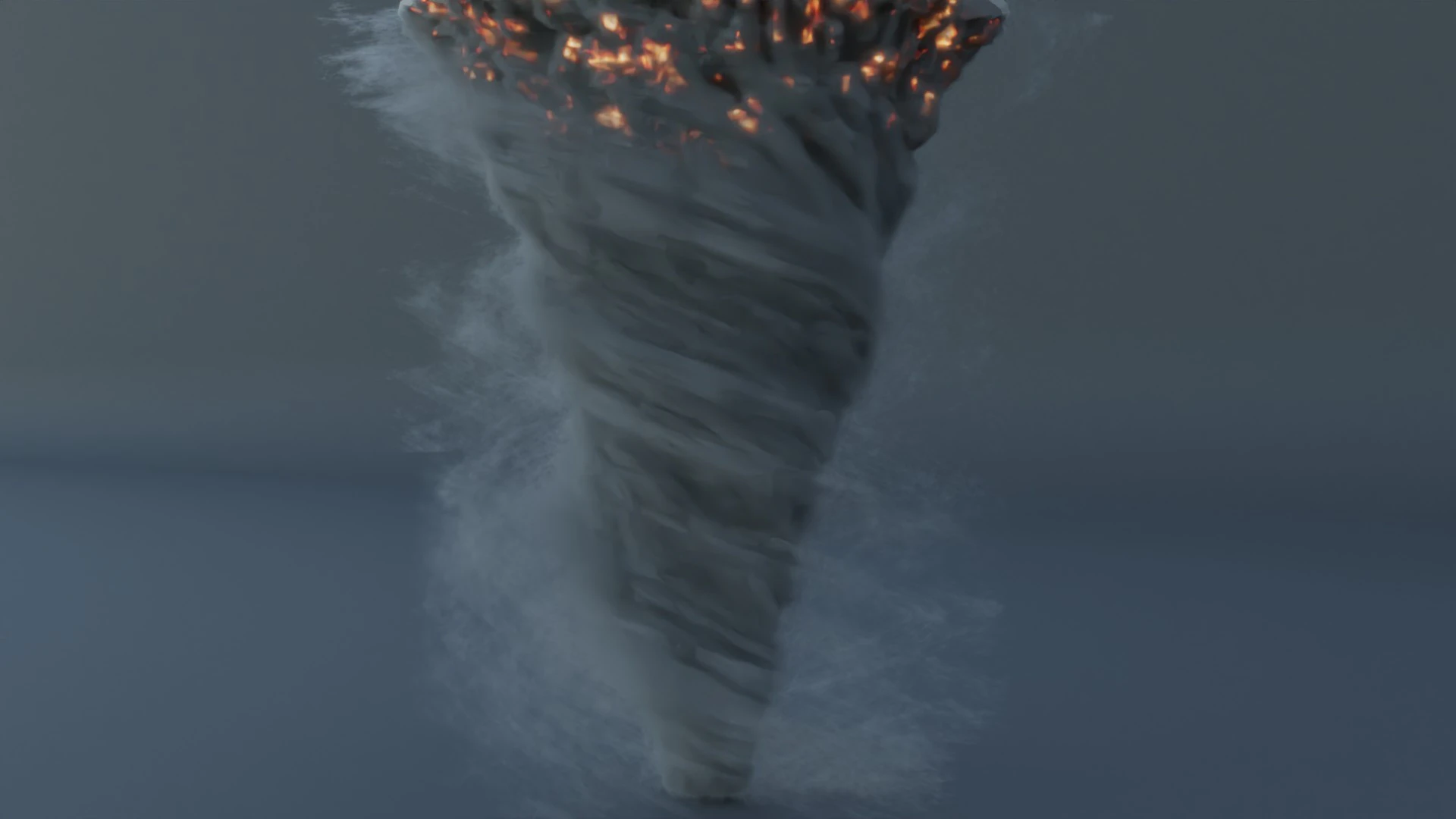 Fire Tornado 3D Model .c4d .max .obj .3ds .fbx .stl .blend 