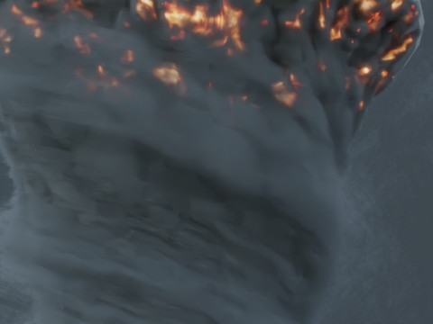 Fire Tornado Model 3D