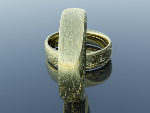 Procedural Texture Wedding Gold Ring 3D मॉडल