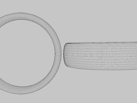 Procedural Texture Wedding Gold Ring 3Dモデル