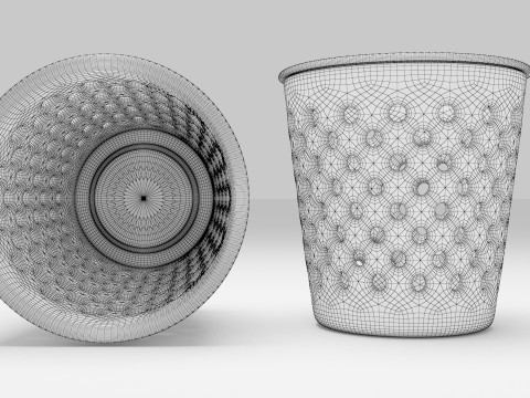 Dustbin Plastic 3Dモデル