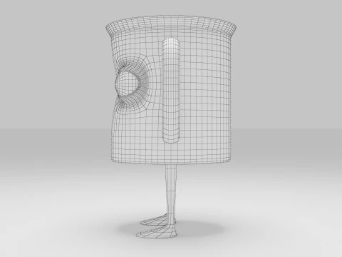 Cartoon Glass Cup 3D Model
