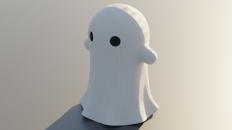 Halloween Ghost Modelo 3D .c4d .max .obj .3ds .fbx .stl .blend