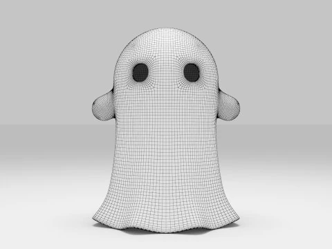 fantasma de halloween Modelo 3D