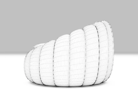 Cadeira de sof&aacute; Modelo 3D