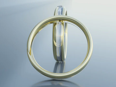 Gold Ring Jewelry 3D Model