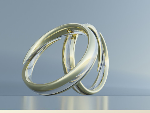 Gold Ring Jewelry Modelo 3D