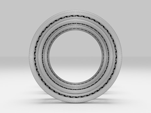 Three Gold Ring Modelo 3D