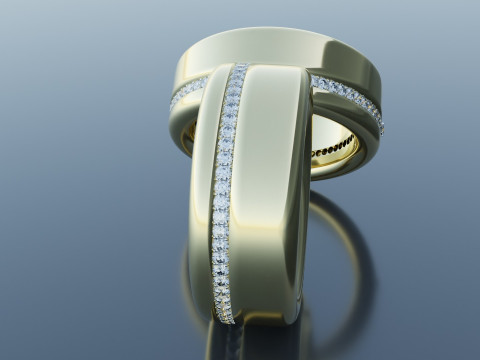 Wedding Gold Ring Model 3D