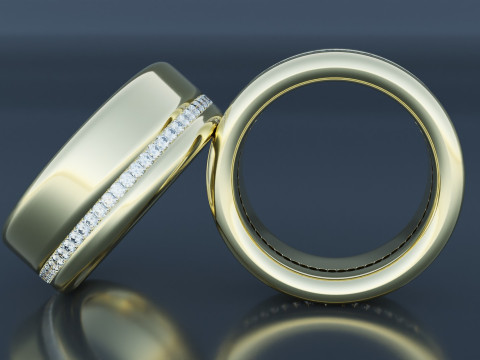 Wedding Gold Ring Model 3D