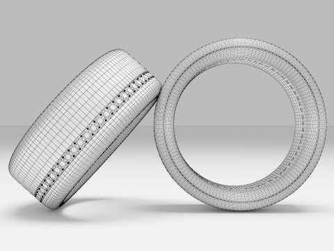 Wedding Gold Ring Model 3D