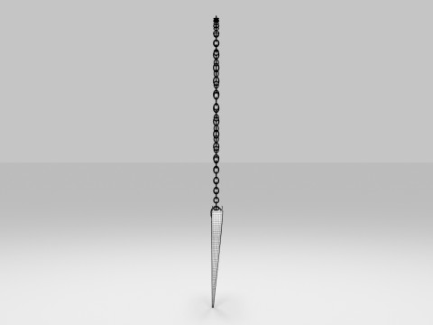 Silver Heart Pendant 3D Model