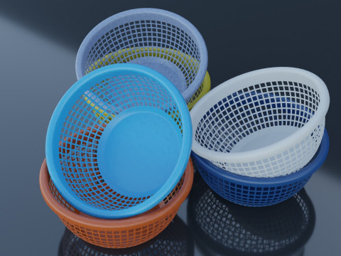 Plastic Basket Model 3D