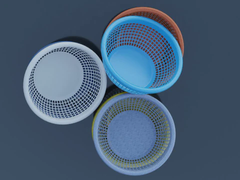 Plastic Basket 3D Model