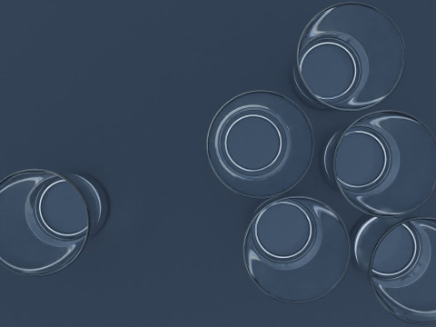 6pcs Drink Glass 3D Model