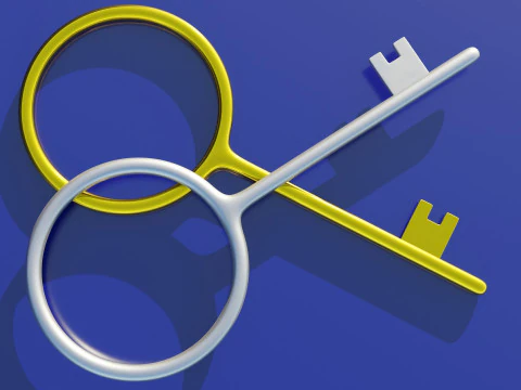 Chave de cadeado Modelo 3D