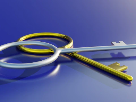 Chave de cadeado Modelo 3D