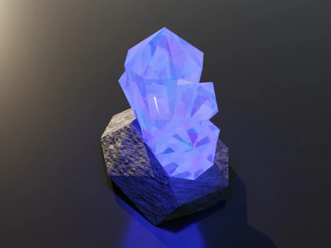 Crystal Chunk 3D Model