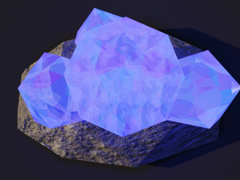 Crystal Chunk 3D Model